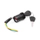 thumbnail image 1 of Bloqueo del Interruptor de Encendido de Seguridad 2 Llaves 3 Cables Negro Motocicleta Scooter, 1 of 1