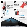 thumbnail image 4 of CROWN SHADES 10x10 Pop Up Canopy Tent with One Push Setup Easy Outdoor Sun Shade for Events, Parties, Camping Black, 4 of 8