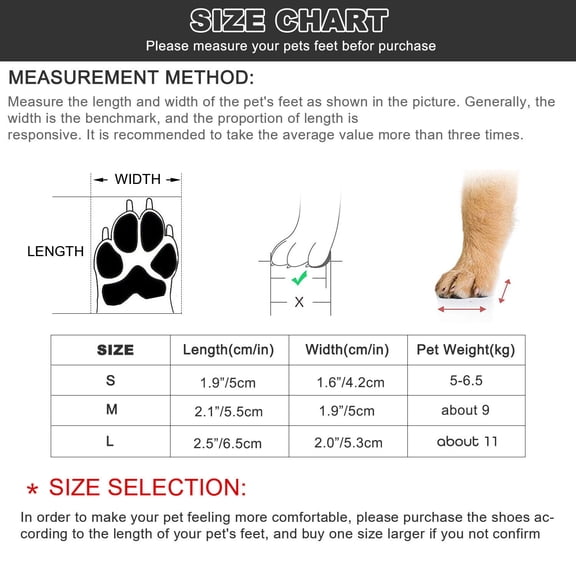 Innens 4pcs/set Pet Dog Shoes Waterproof Winter Warm Anti-slip Rain Snow Boots Puppy