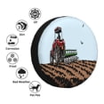 thumbnail image 4 of Sikiie Tractor plowing a field Print PVC Leather Spare Tire Wheel Cover Spare Tire Cover, for Car Truck SUV Camper Trailer Universal Fit-17 inch, 4 of 6