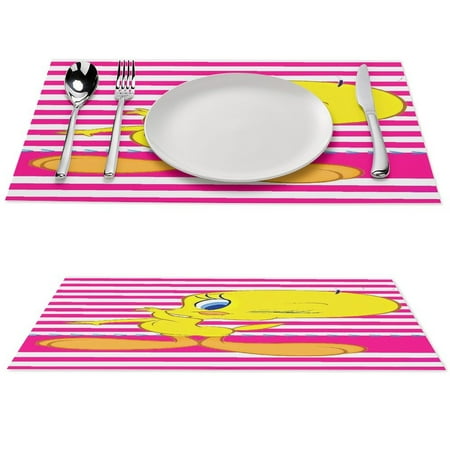 

Tweety Bird (51) Cute cartoon table mat non-slip heat-resistant washable 6 PCS