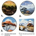 thumbnail image 3 of Designart "Mount Kilimanjaro in Tanzania in Orange Beige" Landscapes Wall Art Living Room, 3 of 5