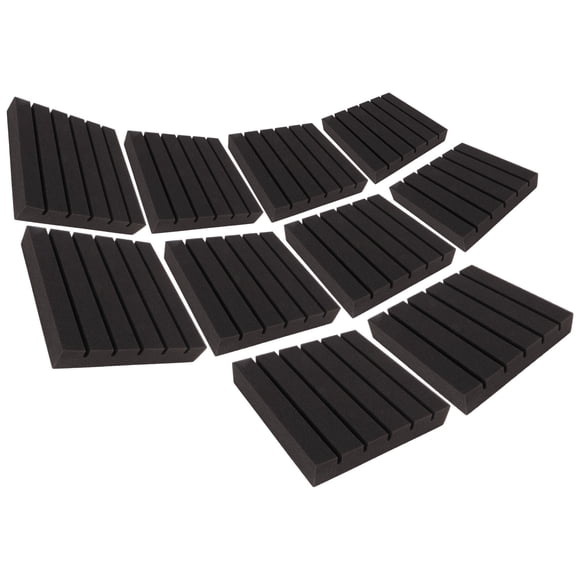 Premium 10-Pack Polyurethane Acoustic Foam Panels - Noise Reduction Solution for Home Studios, Offices & Theaters (30x30x5cm)