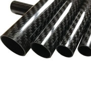 1 Carbon Fiber Tube - 14mm x 12mm x 500mm - 3K Roll Wrapped 100% Carbon Fiber Tube Glossy Surface 2 Tubes
