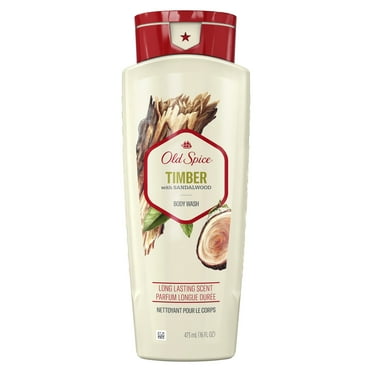 Old Spice Fresher Timber Scent Body Wash for Men, 16 oz