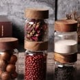thumbnail image 3 of OUNONA Bocaux Ronds en Verre Scellés Petits Pots à Miel Résistants à l'Humidité Rangement pour Sel 1 Ensemble, 3 of 4