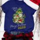 thumbnail image 2 of Camisas de Navidad Para Mujer, Manga Corta, Casual, Copo de Nieve de Papá Noel, Divertidas Camisetas Con Estampado Odeerbi ODB205438, 2 of 8