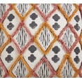 thumbnail image 2 of Fennco Styles Bohemian Block Print Tufted 100% Cotton Decorative Throw Pillow, 2 of 10