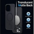 thumbnail image 4 of Entronix Magnetic Case Compatible with iPhone 13 Pro, Translucent Matte Cover, Black, 4 of 7