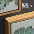 thumbnail image 4 of wall26 Framed Canvas Print Wall Art Set Desert Succulent Variety Closeup Floral Plants Photography Realism Southwest Group Colorful Cool for Living Room, Bedroom, Office - 24"x36"x3 Natural, 4 of 5