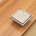 thumbnail image 2 of Pomo cuadrado de cristal Ormromra para puerta cajón armario muebles tirador blanco L, 2 of 3