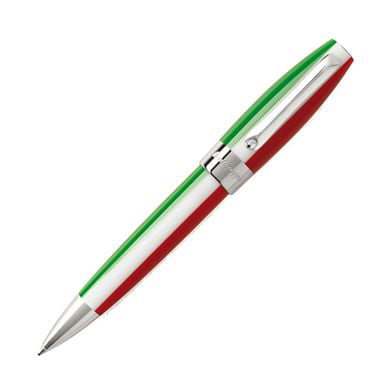 Montegrappa Fortuna Tricolore Italian Flag & Palladium Trim Mechanical Pencil 