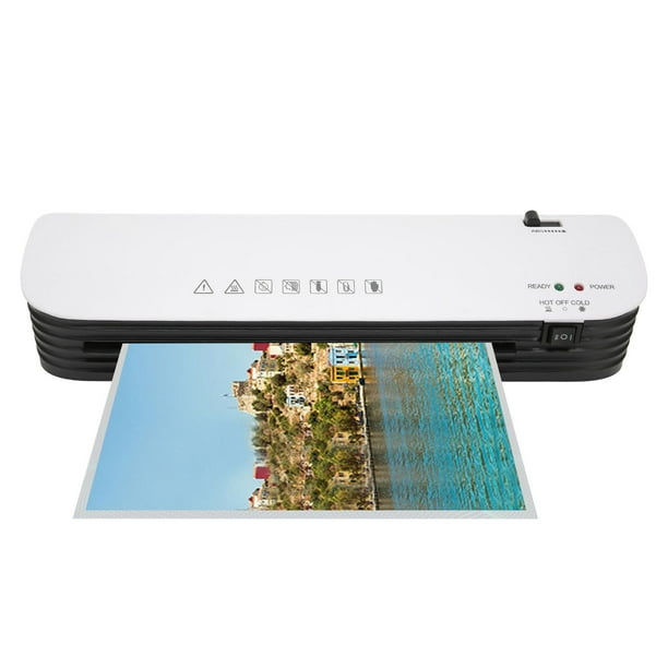 Office Laminator, 260W 9in Thermal Laminator Machine ABS Anti Jam Hot Cold Bonding Methods For