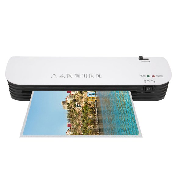 Office Laminator, 260W 9in Thermal Laminator Machine ABS Anti Jam Hot Cold Bonding Methods For Teacher For School For Office For Family US Plug 100-120V