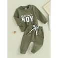 thumbnail image 4 of Toddler Baby Boy Clothes 6M 12M 18M 24M 3Y Mamas Boy Crewneck Sweatshirt Long Sleeve Shirt Camouflage Pants Fall Winter Outfits, 4 of 10
