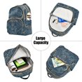 thumbnail image 5 of JIALIOU Mini Backpack Purse for Women Quilted Casual Daypack Small Travel Shoulder Bag, Taurus Of Zodiac, 5 of 7