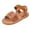 Brown, variant on Fozruso Girls Sandals For Toddlers And Kids Breathable Lightweight Casual Outdoor Summer Shoes For Daily Wear School Playground Comfortable Footwear(2 8Y),Sizes 12 Little Kid 6-7 Years(Beige)