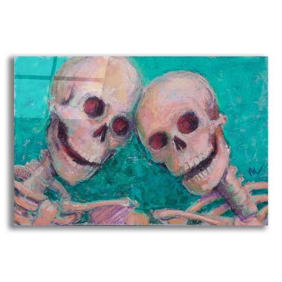 Epic Art 'BFFs' by Marie Marfia Fine Art, Acrylic Glass Wall Art, 16"x12"