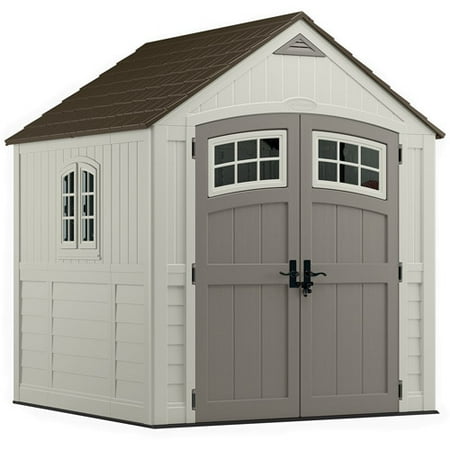 Suncast 322 cu. ft. Cascade® 7x7 Storage Shed, Vanilla,