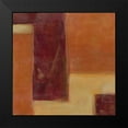 thumbnail image 2 of Vess, June Erica 15x15 Black Modern Framed Museum Art Print Titled - Orange Two-Step I, 2 of 5