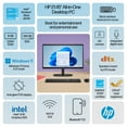 thumbnail image 3 of HP All-in-One Desktop w/ 22" Monitor, Pentium J5040, 8GB, 128GB SSD, Black, 22-dg0013w, 3 of 10