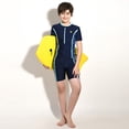 thumbnail image 6 of Povozer Boys Swimsuit Boy Swimwear Rash Guard Bathing Suit Kids Swimsuit Set(Blue,7-8Y), 6 of 6