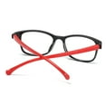 thumbnail image 6 of Children Boys Girls Online Classes Computer Eye Protection Ultra Light Frame Comfortable Eyeglasses Anti-blue Light Kids Glasses BLACK&RED, 6 of 8