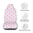 thumbnail image 3 of Lsque Checkerboard With Snowflake Pattern Car Seat Covers for Front Seats , Waterproof Seat Covers for Cars, Sporty Front Seat Covers,Car Seat Cover Protector Front Seats, 3 of 5
