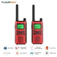 thumbnail image 3 of Walkie Talkies，Channel 2 Pack Walkie Talkies FRS/GMRS 462-467MHZ Two Way Radio Up to 5000Meters/3.1Miles Range Handheld Interphone Red, 3 of 7