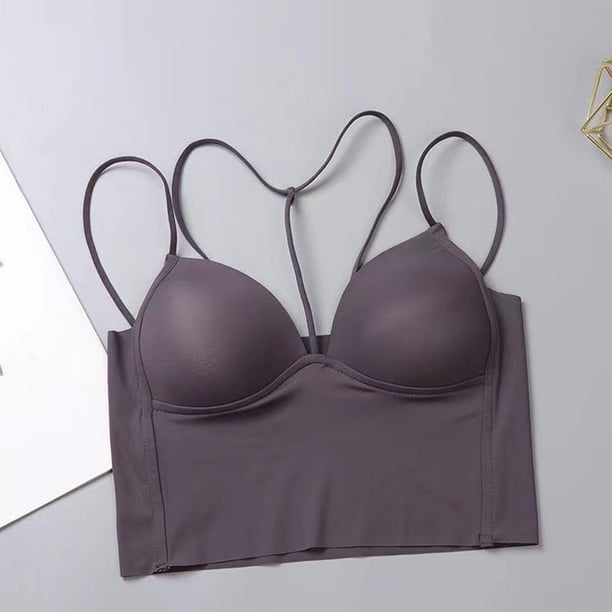 EZLIFE Camisola de verano para mujer con protectores de pecho talla M6A5