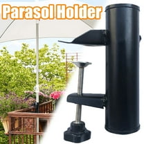 Travelwant Outdoor Black Offset Patio Umbrella Stand Metal Clamp, Adjustable