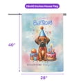 thumbnail image 5 of Happy Birthday Cute Puppy Rhodesian Ridgeback with Cake Gifts Party Hat House Flag 28x40in Double Sided Ridgebacks Dog Lover Gifts Outdoor Decor - 00029, 5 of 5