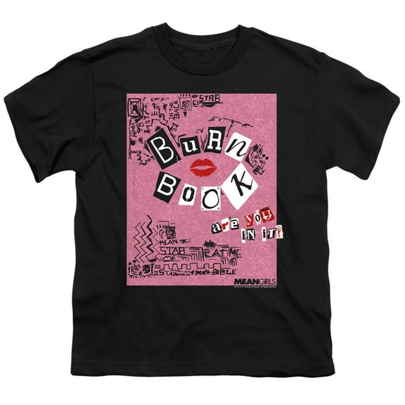 Mean Girls - Burn Book - Youth Short Sleeve Shirt - Medium
