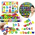 thumbnail image 3 of 24-76pcs EVA Foam Magnetic Alphabet Letters Learning Spelling Counting Set Refrigerator Stickers Educational Toys For Toddlers 76pcs Mix, 3 of 6