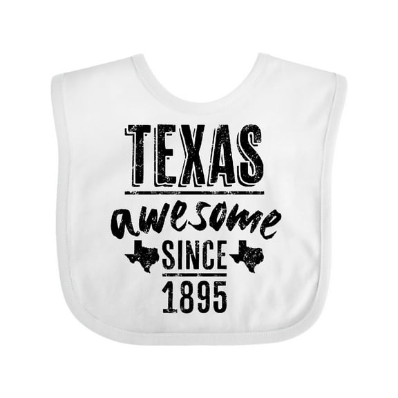 Inktastic Texas Awesome Since 1895 Boys or Girls Baby Bib