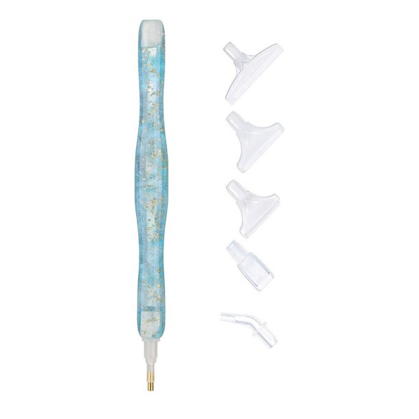 Kit de bolígrafo para bordar con pintura de diamantes, accesorios para punto de cruz, bolígrafos para manualidades, bolígrafos con punta perforadora, cinta adhesiva, rodillo