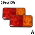 thumbnail image 4 of 2pcs 12V 24V LED Truck Trailer Van Side Tail Lights | Waterproof IP65 10-LED Signal Marker Lamps for Commercial Vehicles, Rear & Side Mount, 4 of 8