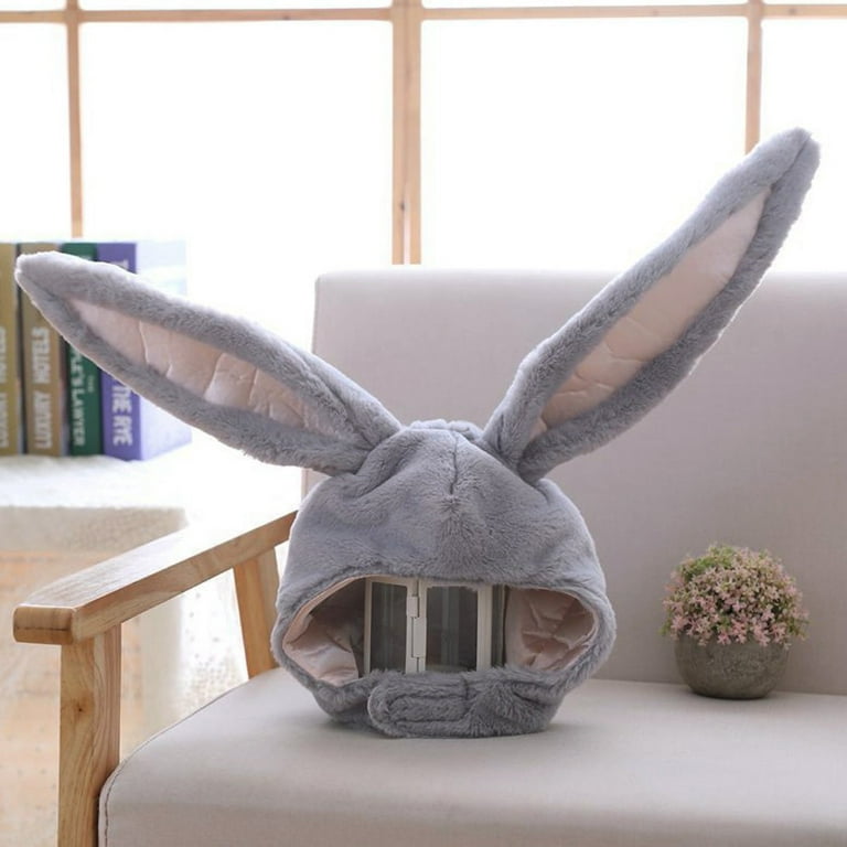 ピカチュウ Gray Rabbit Hat Bunny Hat, Yigetop Girl Funny Animal Cute Rabbit Ear Hat Cap Head