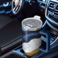 thumbnail image 6 of OBREWU Blue Gold Marble Tumbler with Handle and Lid,Blue Gold Marble 40oz Double Wall Vacuum Insulated Tumbler,Cups Gift for Women and Men, 6 of 7
