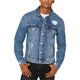 thumbnail image 1 of Calvin Klein Trucker Jean Chaqueta para Hombre, Azul, XX-Large, 1 of 1
