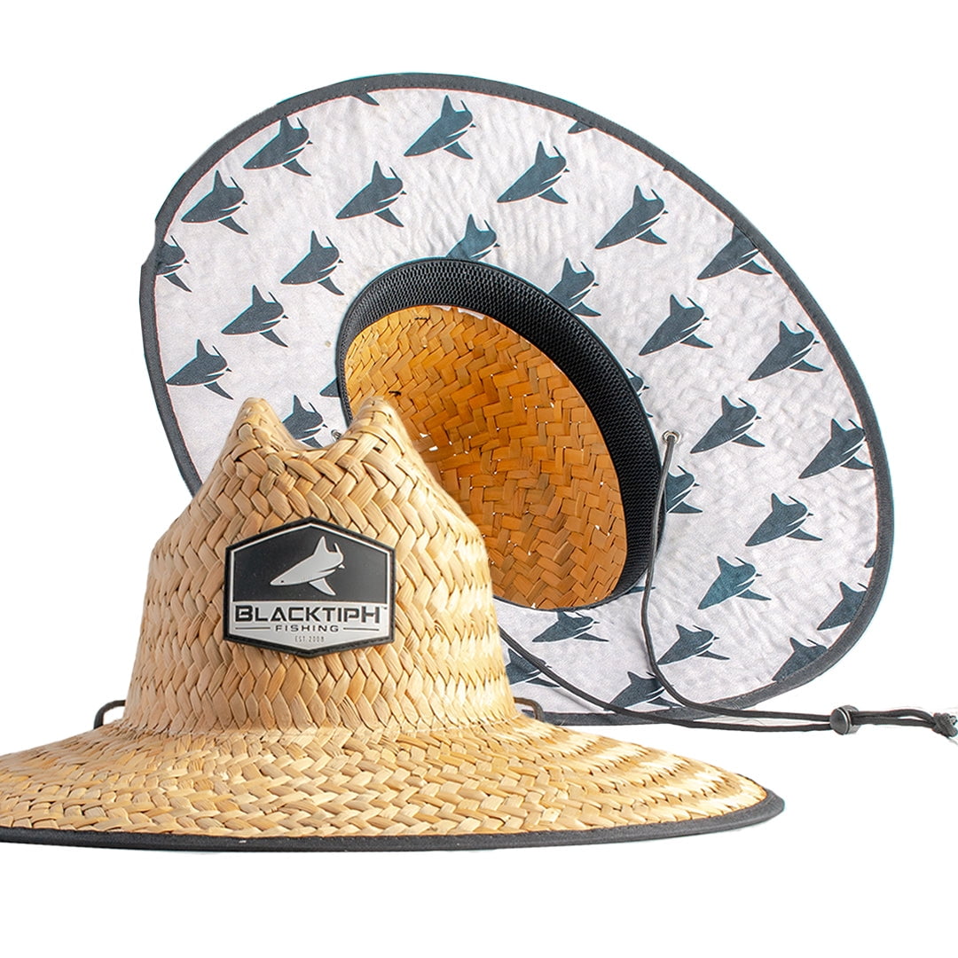 BlacktipH Straw Hat Shark Gray With 