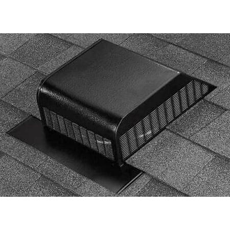 

Air Vent 3.6 in. H x 15 in. W x 16 in. L x 9 in. Dia. Black Aluminum Roof Vent Assembly (Pack of 6)