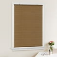 thumbnail image 2 of PowerSellerUSA Light Filtering Cordless Rollup Window Blinds, 72L x 72W Inches Oval Veranda Vinyl Roller Privacy Blind, Indoors-Outdoors Mount Simply Pull-Up from the Bottom Handrail, Woodtone, 2 of 7