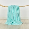 thumbnail image 5 of Home Soft Things Heavy Faux Fur Throw - Bleached Aqua - 60" x 80", 5 of 10