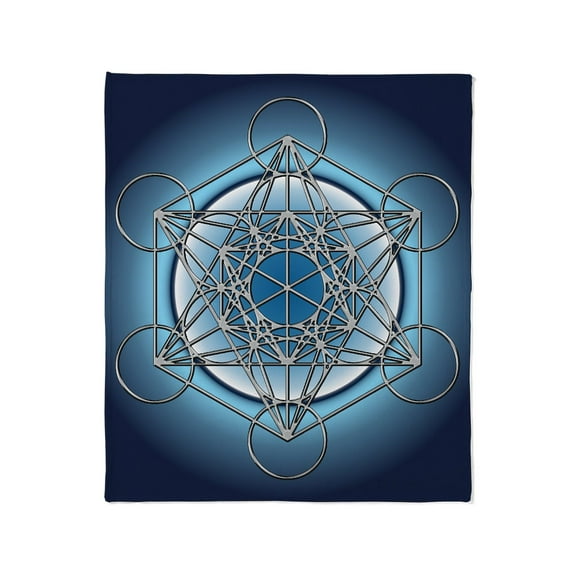 CafePress - Metatrons Cube Throw Blanket - Soft Fleece Throw Blanket, 50"x60" for All Ages