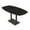 Black Cypress w/Matte Black Base, variant on Arc Boat Bistro Height Meeting Table Double Metal Base 46x84 Bar Table
