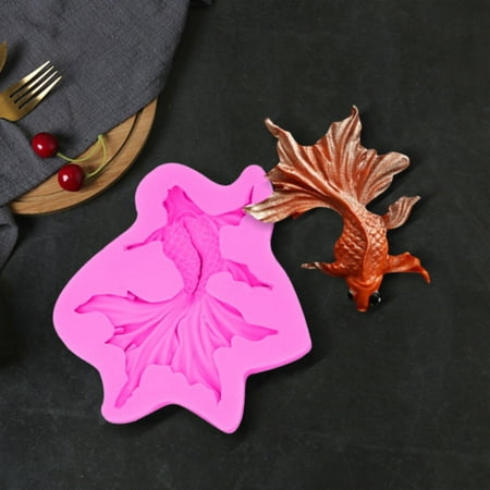 

Bessbest Cake Dessert Bread Gadget Goldfish Silicone Fondant Molds Cake Candy Chocolate Decorating Tools Diy Craft Project