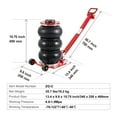 thumbnail image 6 of VEVOR Air Jack, 3 Ton/6600 lbs Triple Bag Air Jack, Airbag Jack with Six Steel Pipes, Lift up to 17.7 inch/450 mm, 3-5 s Fast Lifting Pneumatic Jack, with Adjustable Handles for Cars Repair, 6 of 9