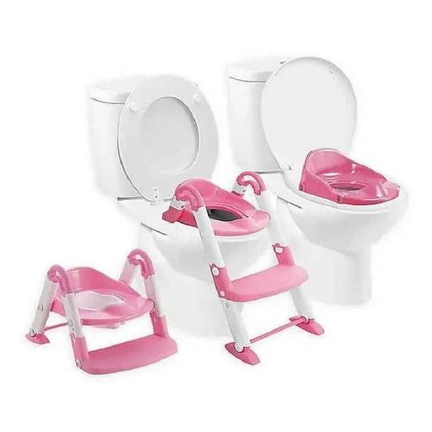 Baño Entrenador con Escalera AEIOU 3 en 1 rosa | Walmart en línea