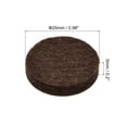thumbnail image 2 of Uxcell Felt Furniture Pads 25mm Dia 5mm Thick Self Adhesive Floor Protectors, Brown 48Pcs, 2 of 5
